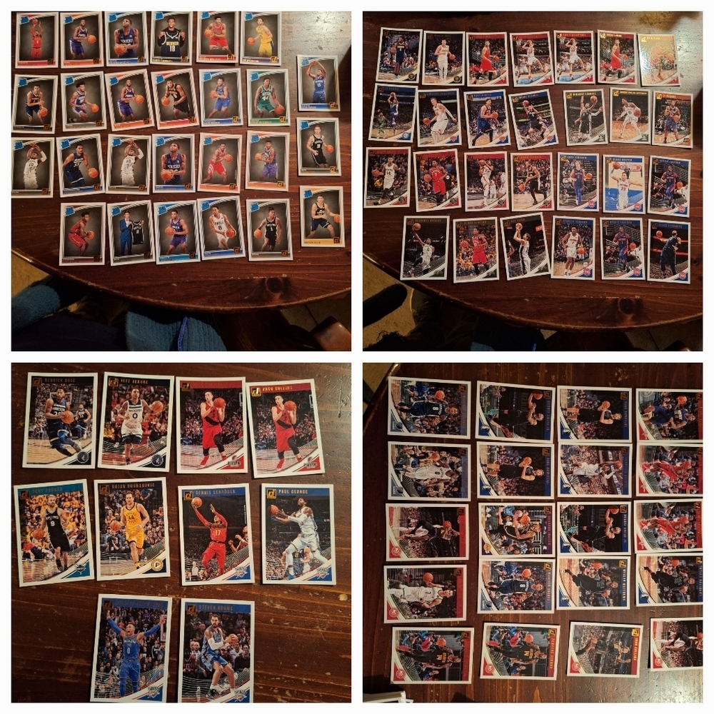 2018-2019 DONRUSS BASKETBALL CARD LOT OF 104 CARDS